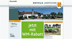 Desktop Screenshot of hefele-landtechnik.de